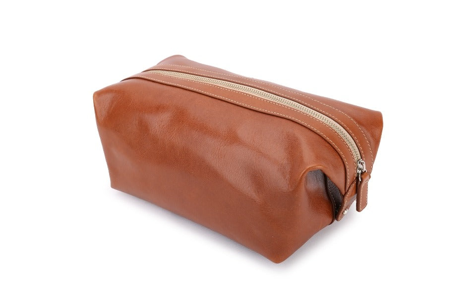 Men's Shave Kit in Florentine Leather