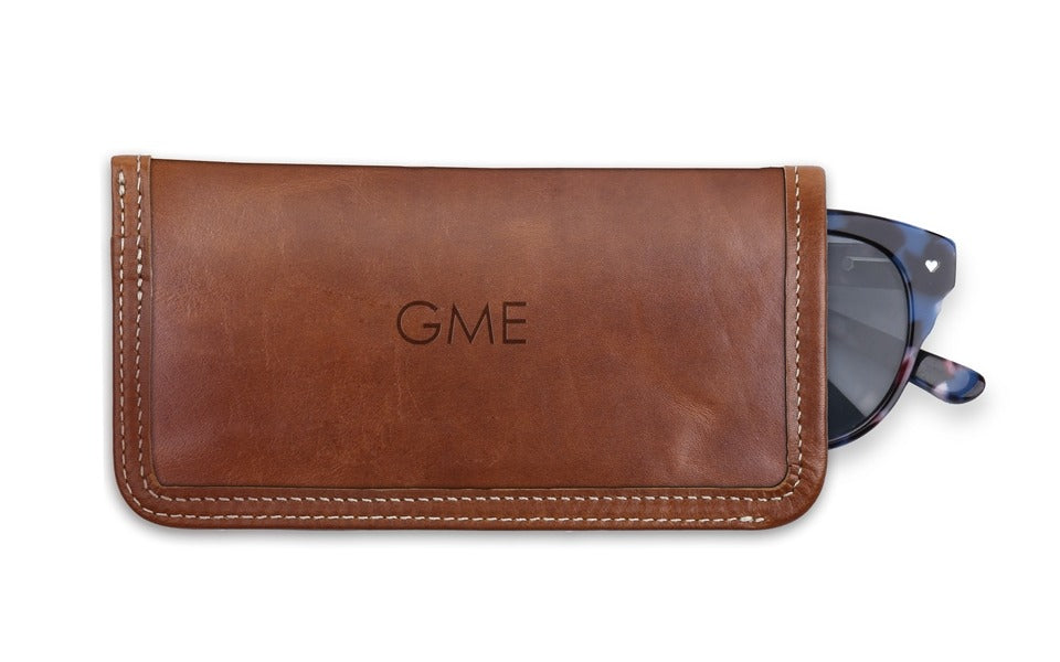 Eyeglass Case in Florentine Leather