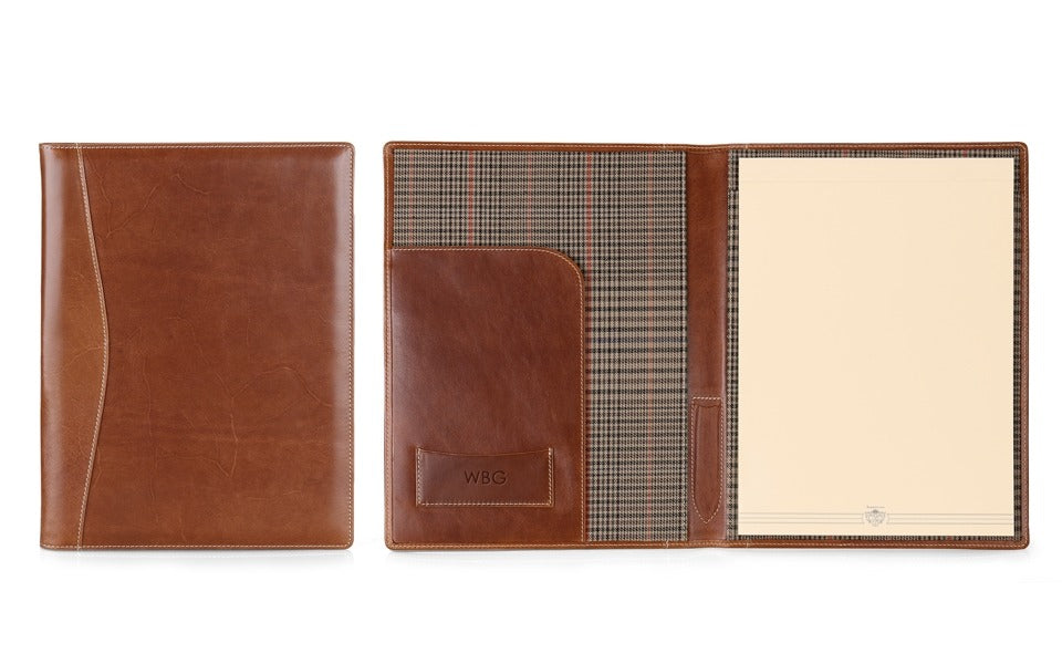 Legal Pad Portfolio in Florentine Leather