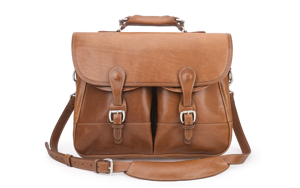 Burke & Willis Laptop Bag in Florentine Leather