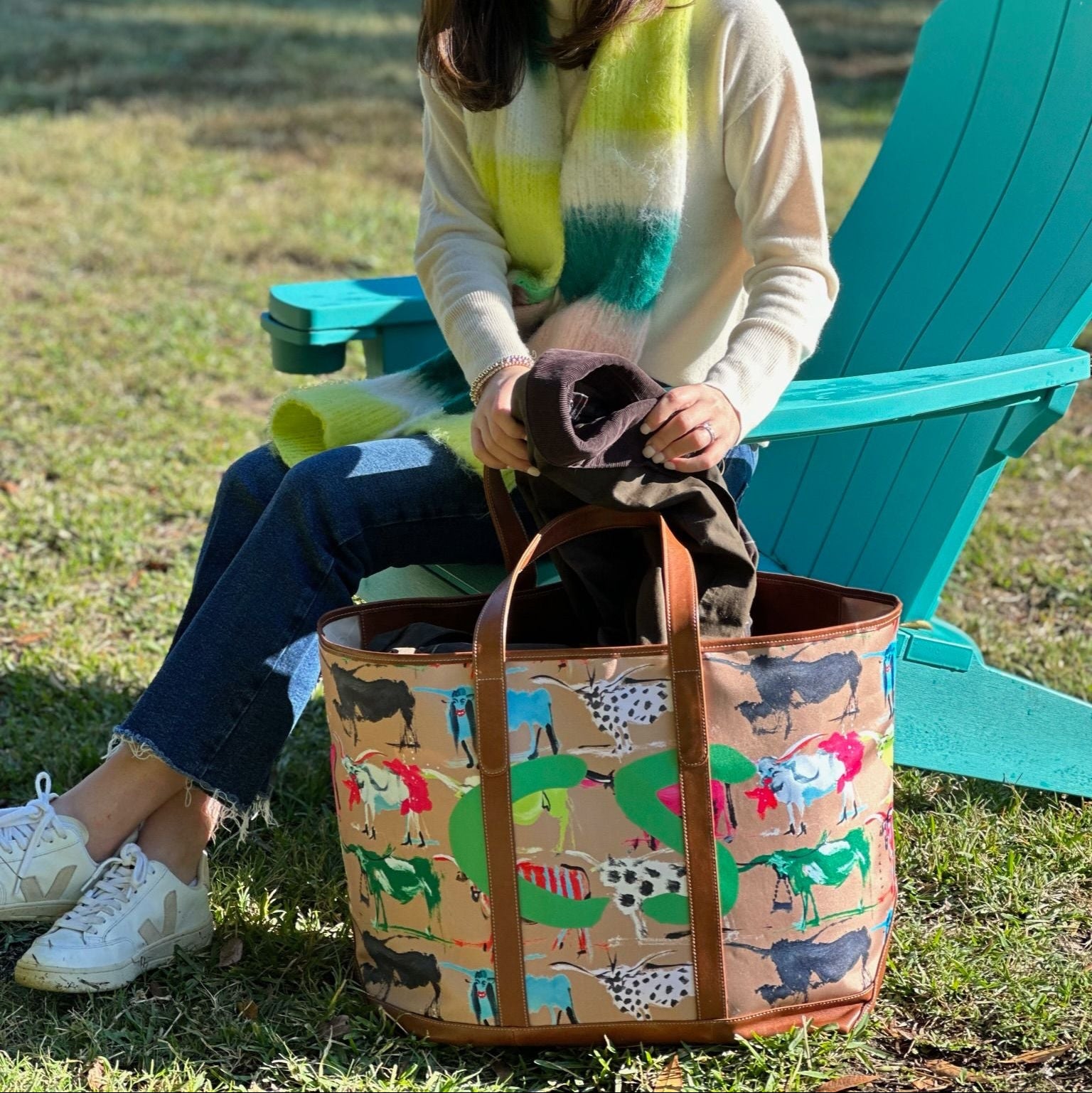 St. Charles Zippered Yacht Tote × Drawbertson