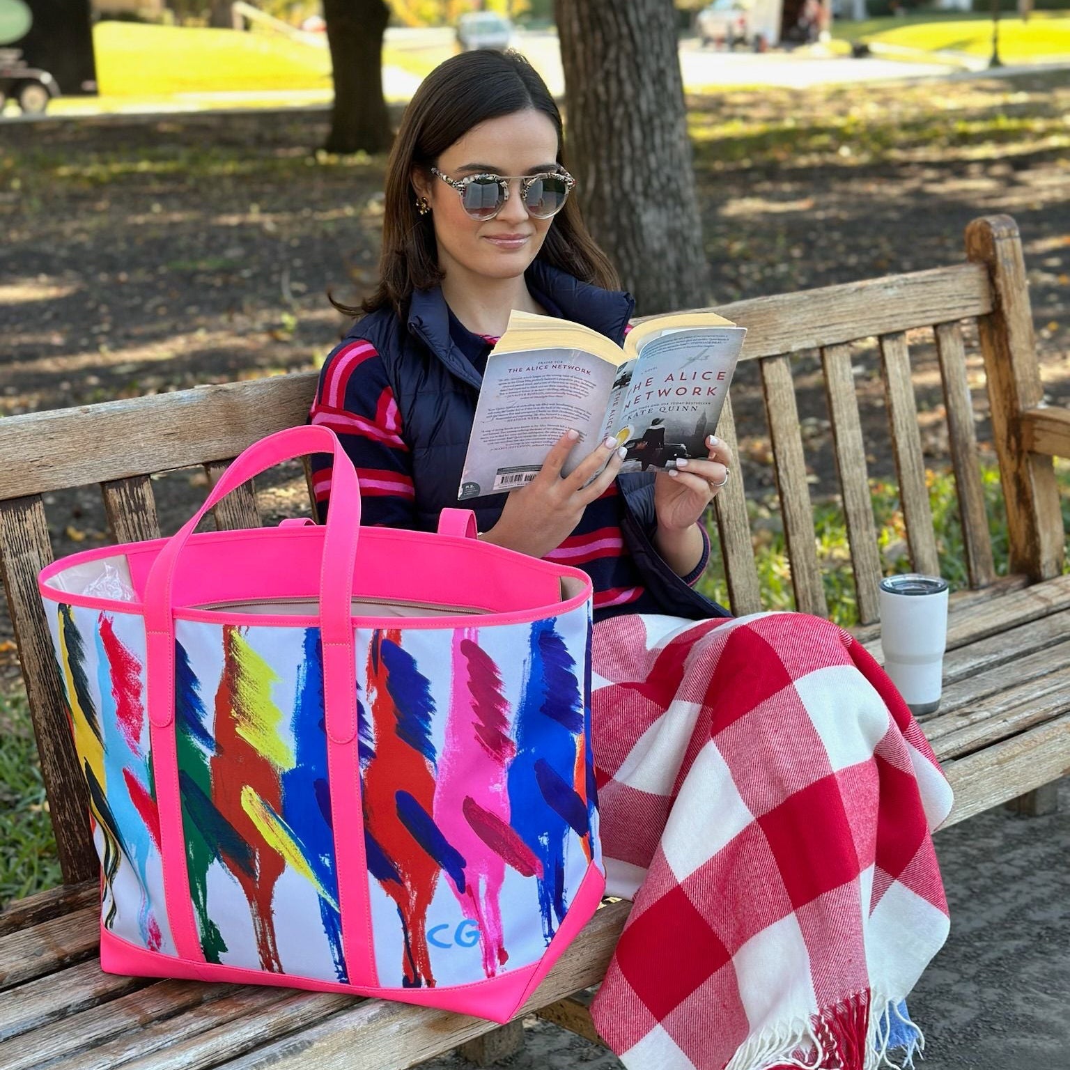 St. Charles Zippered Yacht Tote × Drawbertson