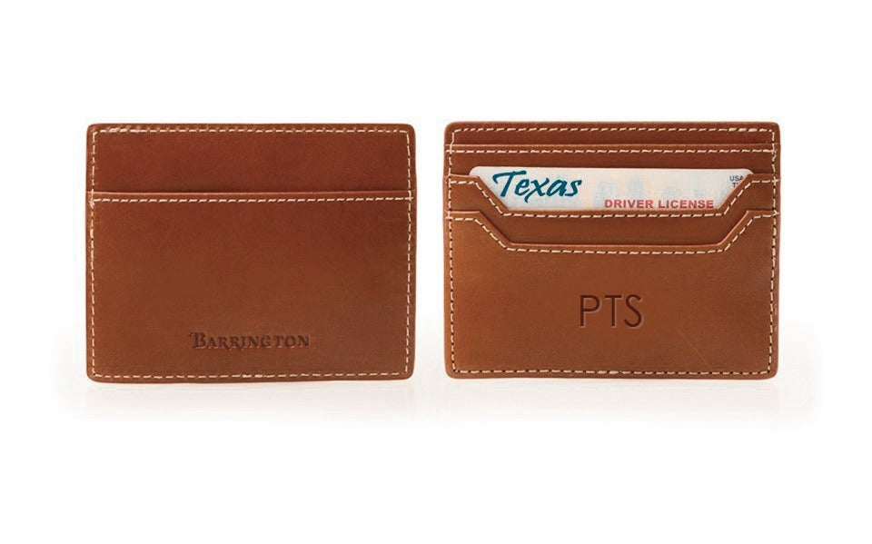 Covington Slim Cardcase in Florentine Leather