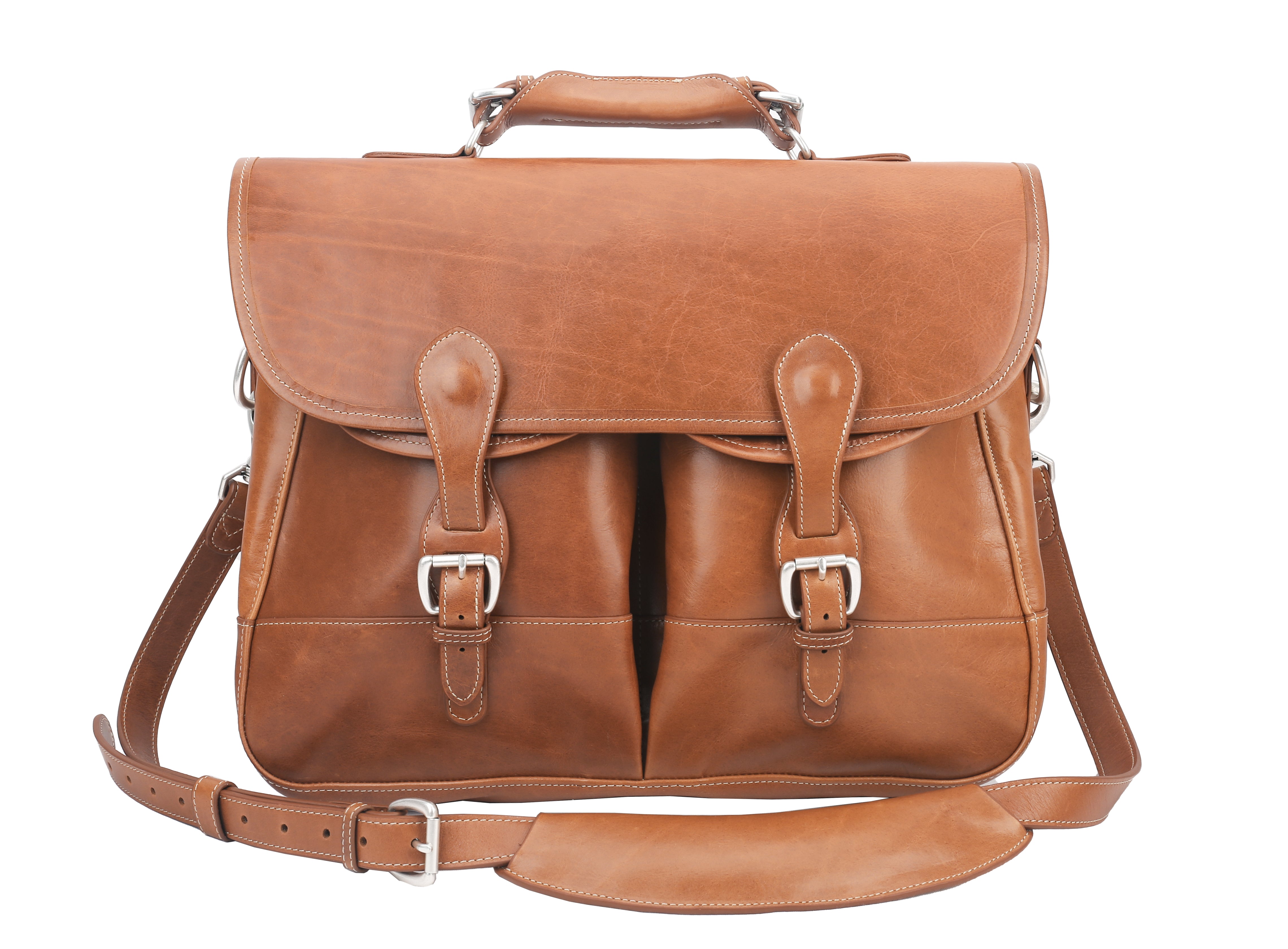 Burke & Wills Laptop Bag in Florentine Leather