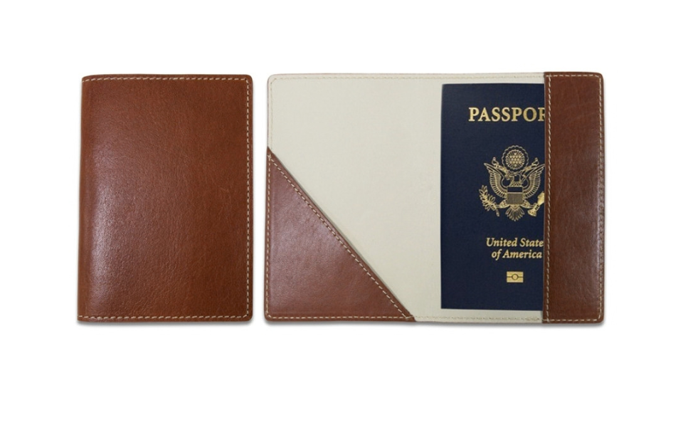 Glasgow Passport Case in Florentine Leather