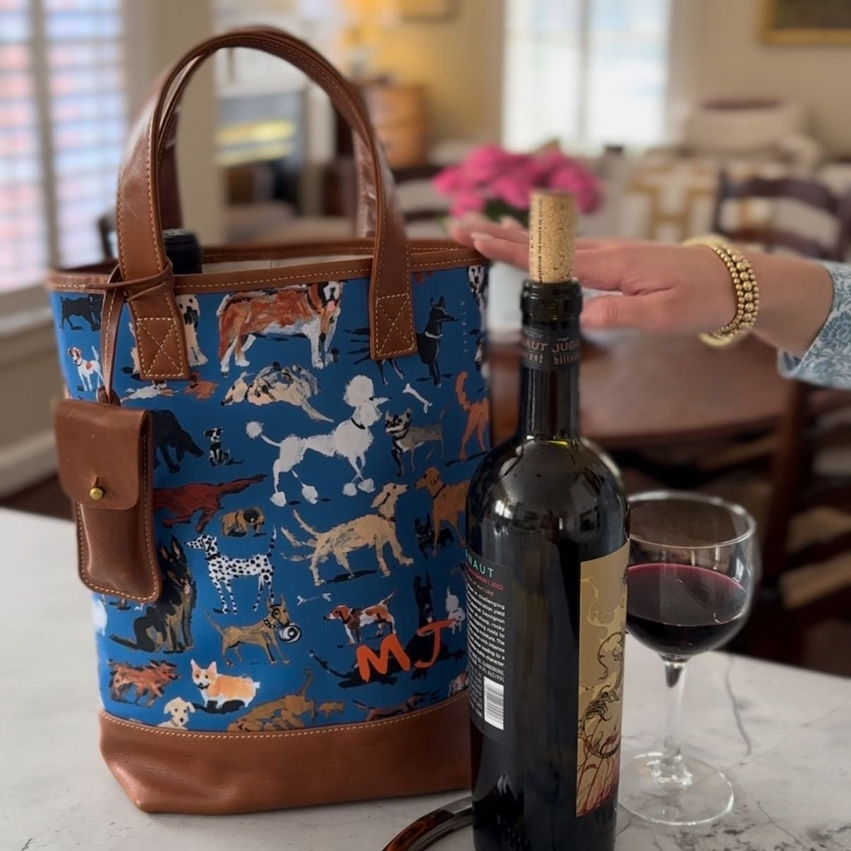 Westport Wine Tote × Drawbertson