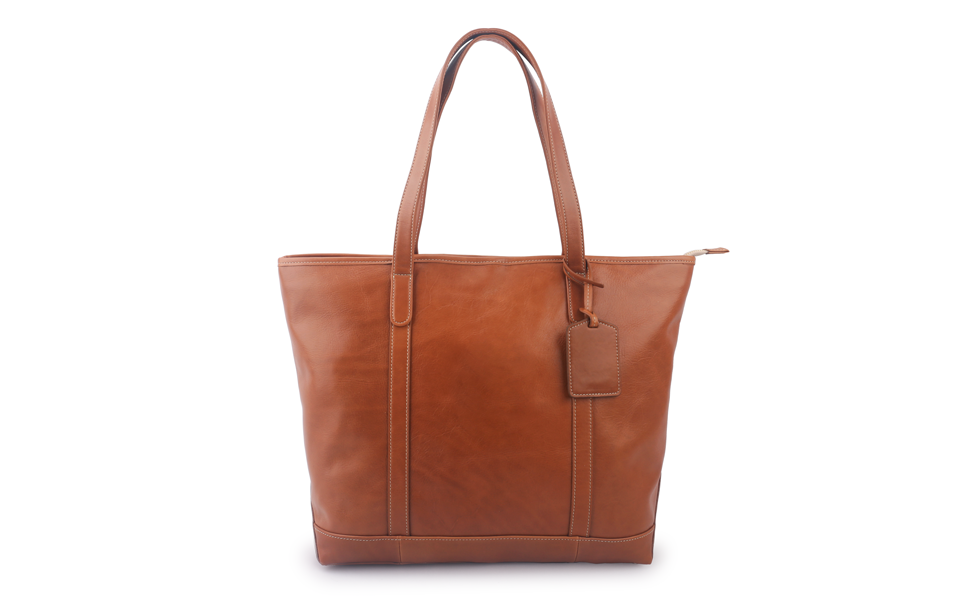 Tilly Trolley Sleeve Tote in Florentine Leather