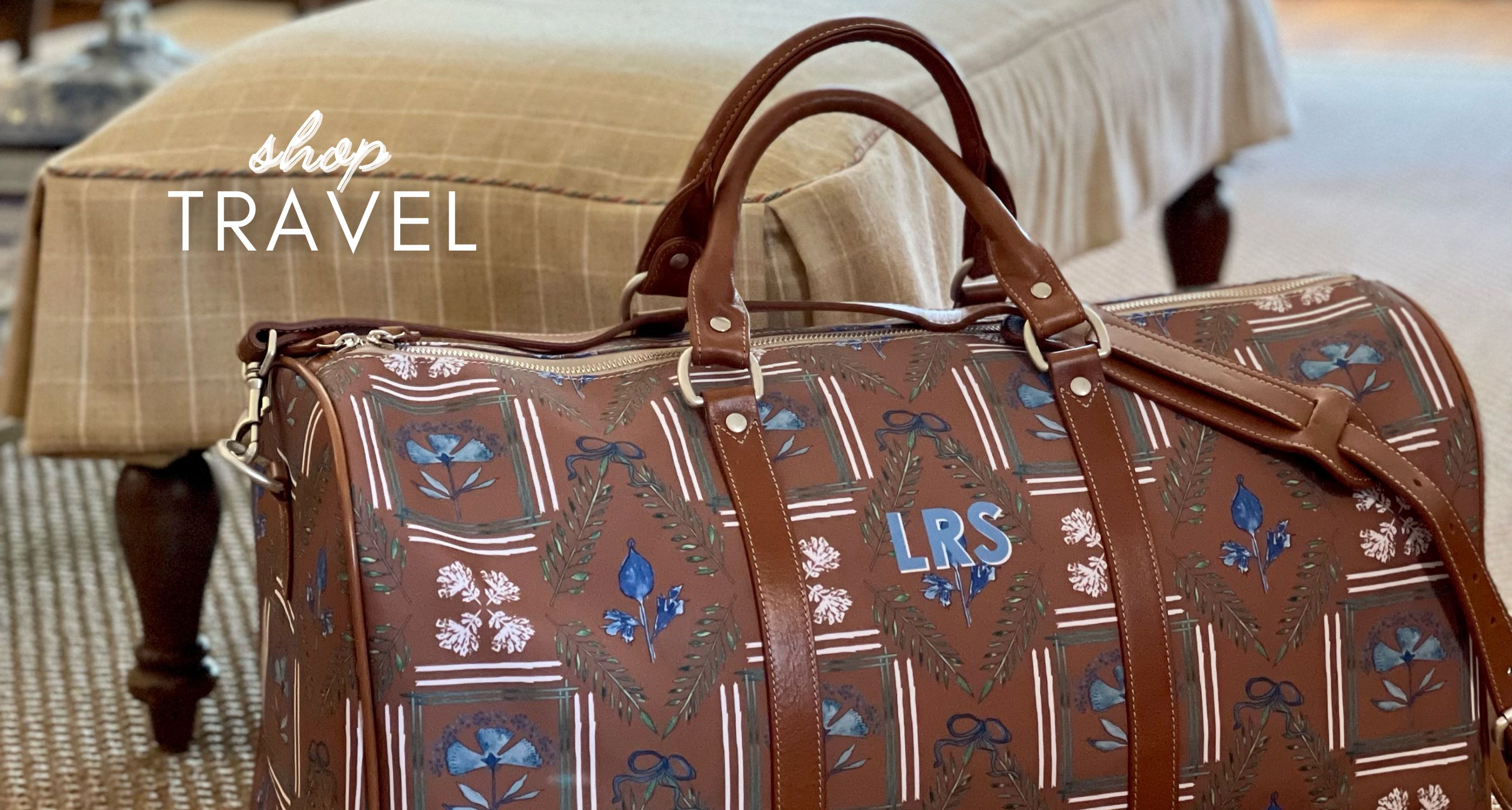 Luxury Travel Totes - Travel Accessories - Personalized Travel Bags