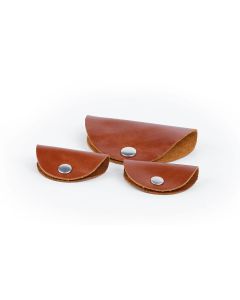 Cord Wrap - 3 Piece Set - British Tan Florentine Leather full frontal