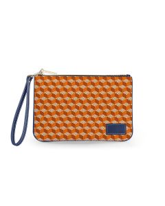 Everyday Essentials Pouch with Wristlet - Leather Patch