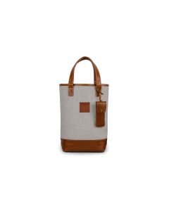 Westport Wine Tote - Leather Patch