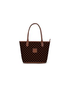 Chelsea Mini Zippered Tote - Leather Patch