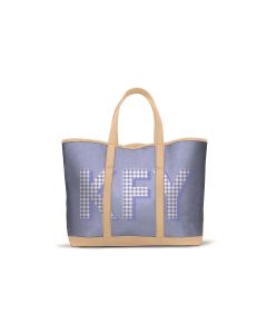 St. Charles Yacht Tote - Patterned Monogram