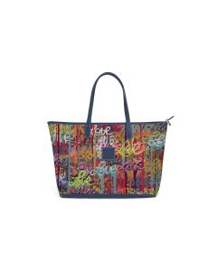 St. Anne Zippered Tote - Allison Castillo Leather Patch