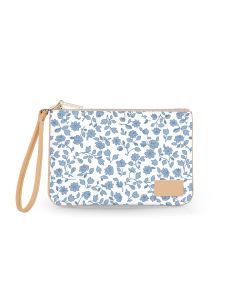 Everyday Essentials Pouch with Wristlet - Beaufort Bonnet Leather Patch