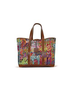 St. Charles Yacht Tote - Allison Castillo Leather Patch