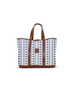 St. Charles Yacht Tote - Leather Patch