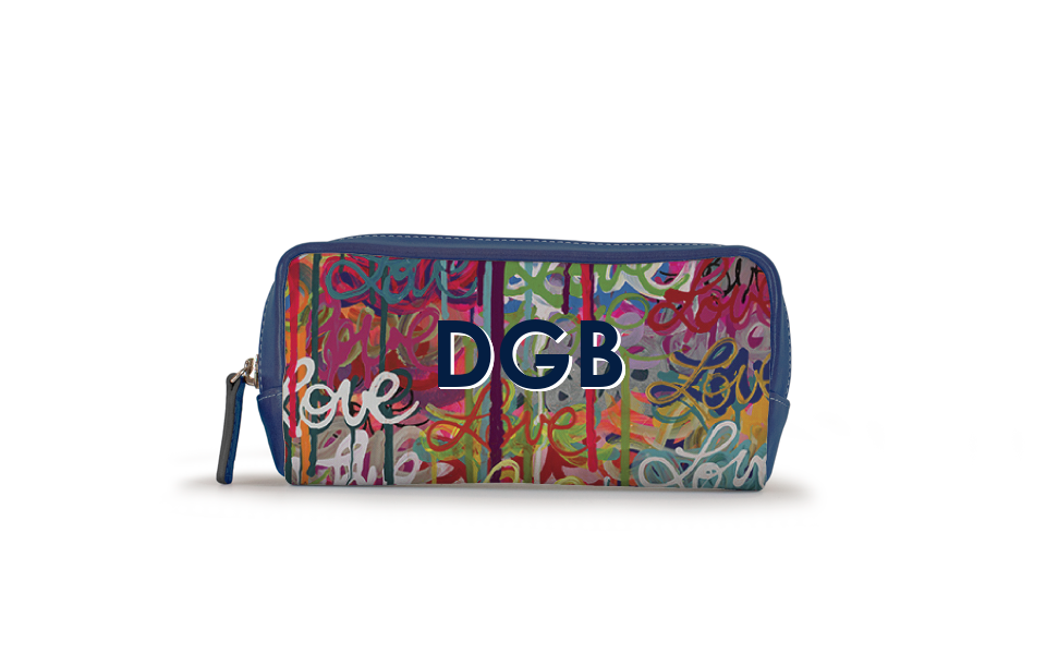 Highclere Monogram Accessory Case - front view