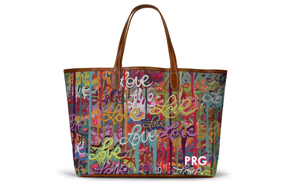 Personalized St. Anne Tote with Heart Monogram