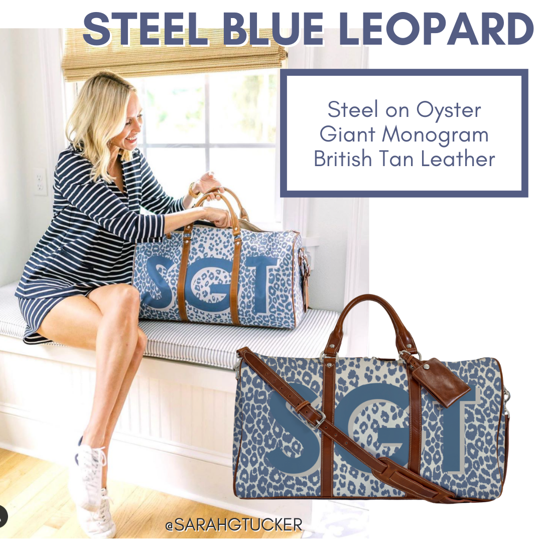 Steel Blue Leopard Belmont
