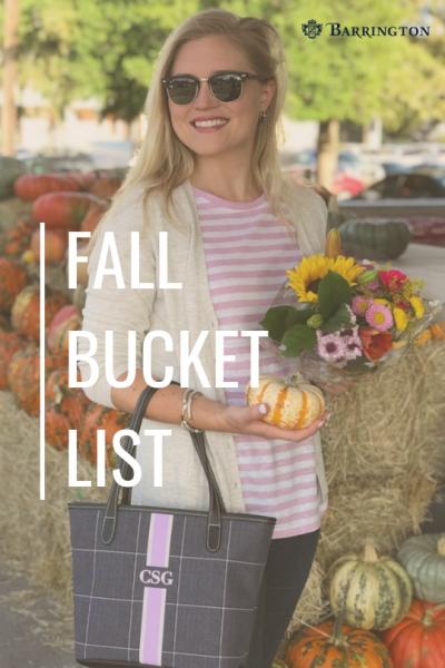 2018 Fall Bucket List