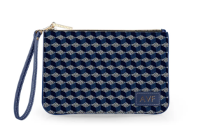 Everyday Essentials Pouch with Wristlet - Leather Patch