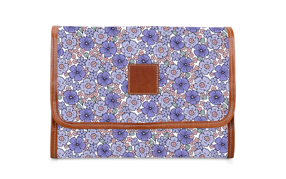 Hanging Toiletry Kit - Caitlin Wilson - Leather Patch