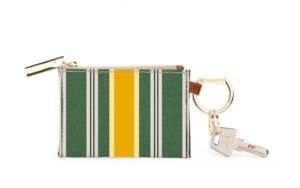 Kennedy Key Ring Zip Wallet - Stripe Only - No Initials
