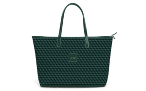 St. Anne Zippered Tote - Leather Patch