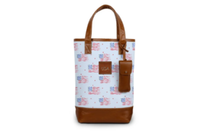 Westport Wine Tote - Leather Patch