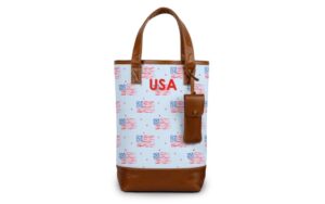 Westport Wine Tote - Printed Monogram